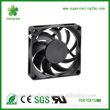 70x70x15mm 12V sleeve bearnig long life dc axial cooling fan